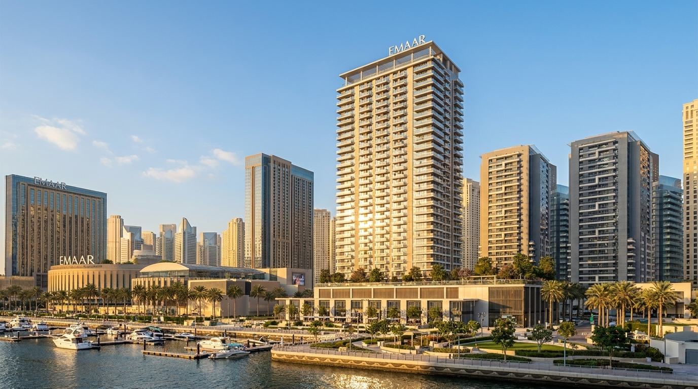 Tour résidentielle Marina Cove by Emaar face au canal de Dubai Marina