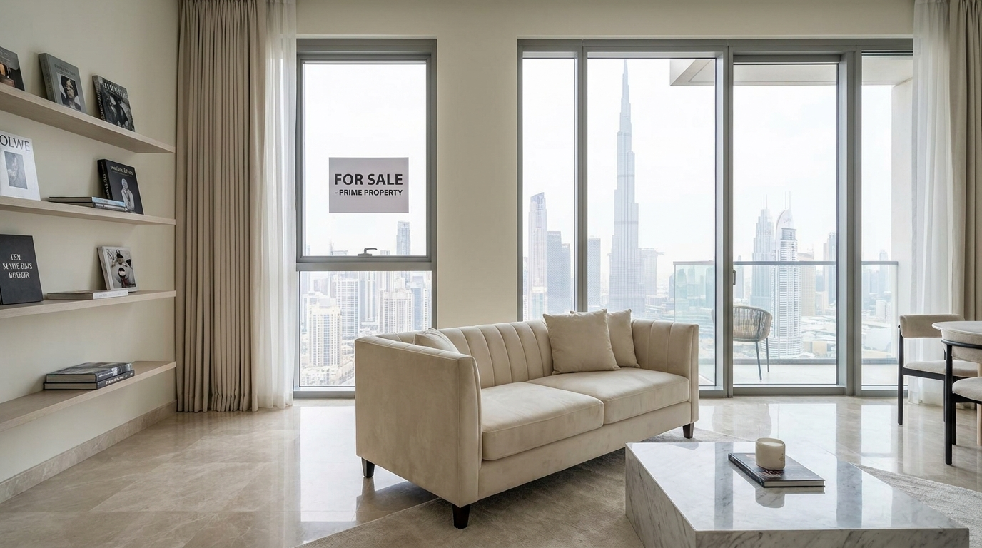 Appartement à vendre à Dubai illustrant l'évolution des prix immobiliers en juin 2026