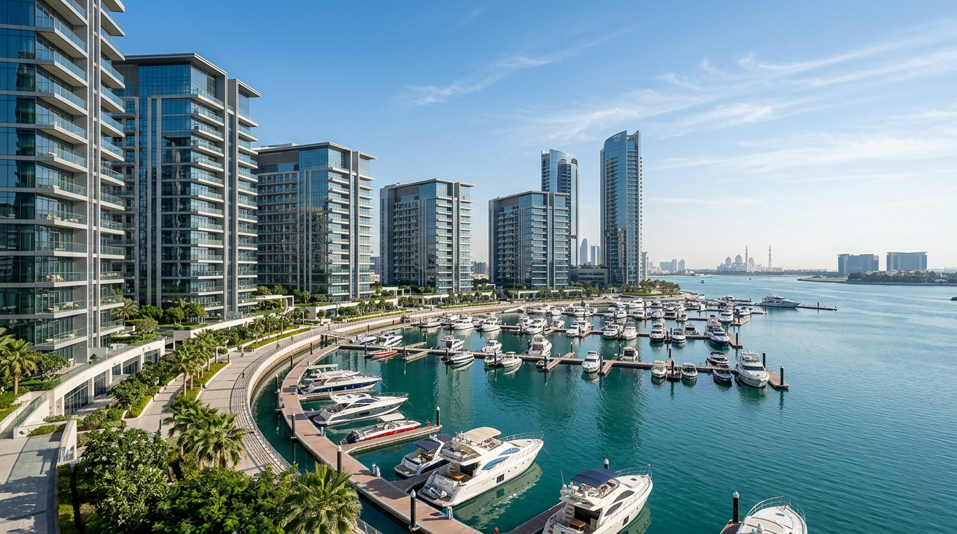 Développement résidentiel waterfront moderne à Abu Dhabi