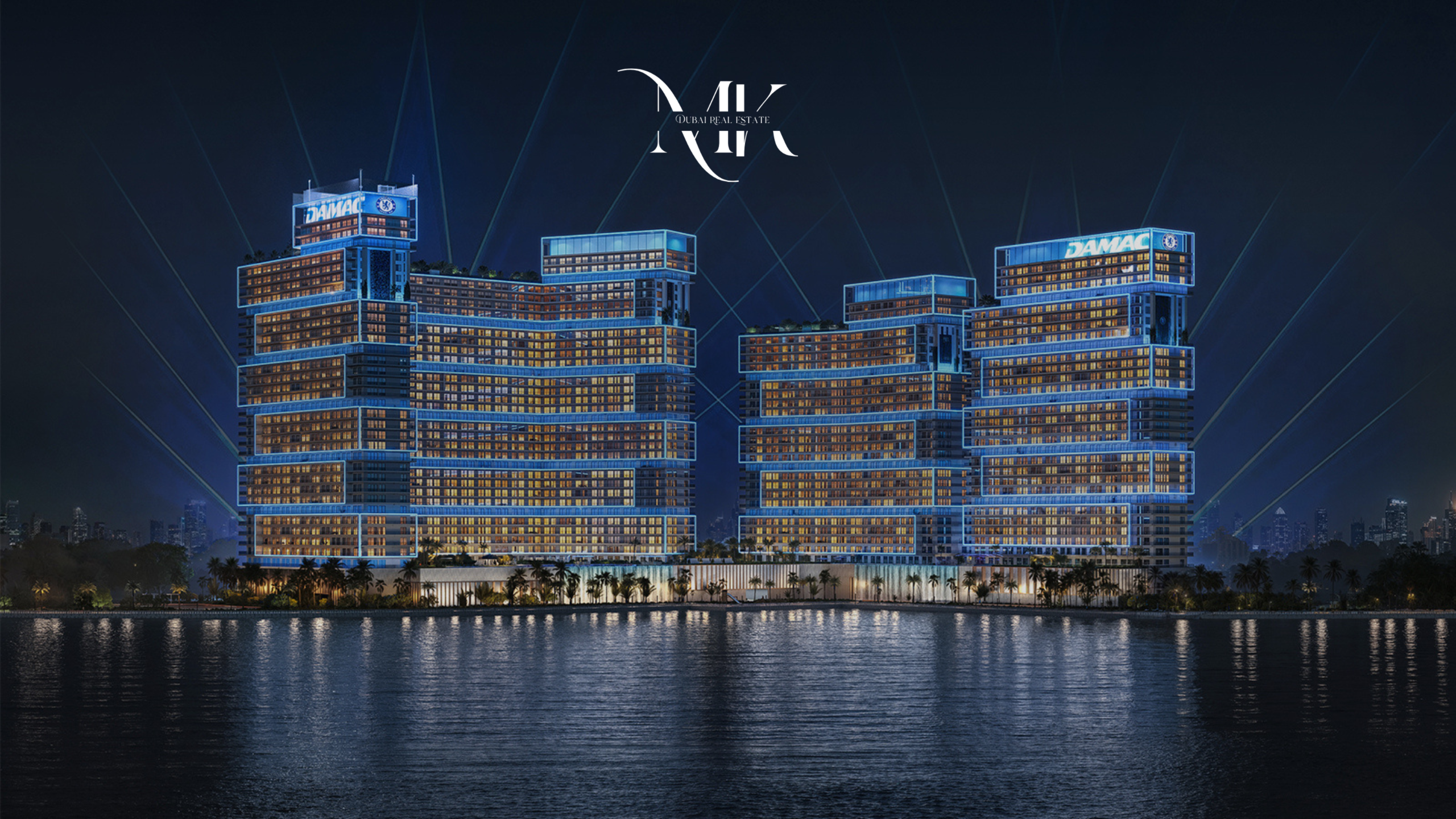 Rendu du projet immobilier Chelsea Residences by DAMAC à Dubai Maritime City