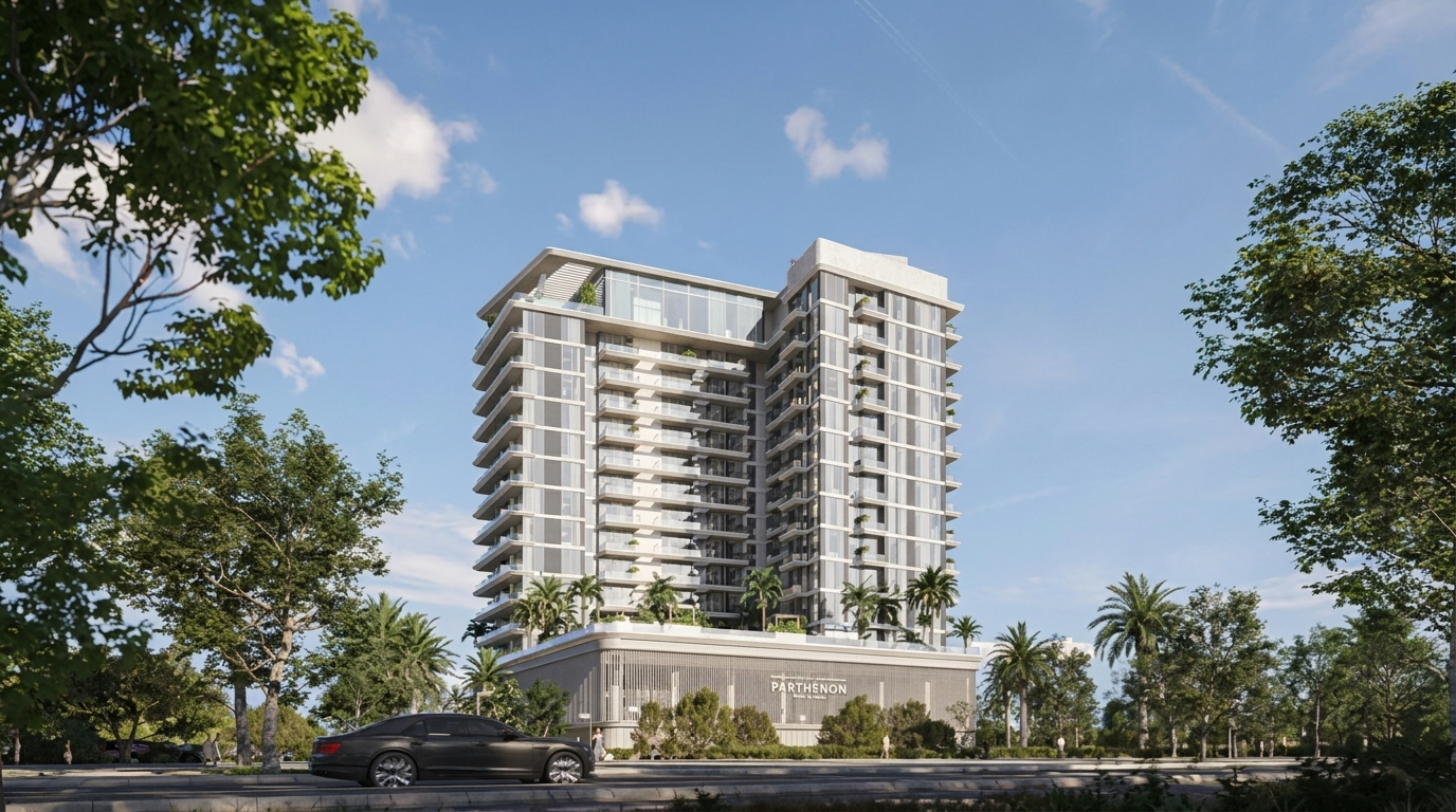 Immeuble résidentiel contemporain Omya Residences by Pantheon à Wasl Gate, Jebel Ali, Dubai
